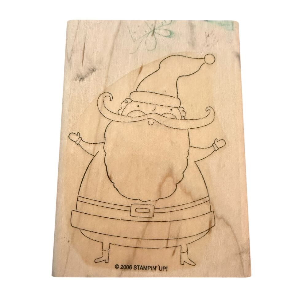 Stampin' Up 2006 Santa Claus Christmas Holiday Crafting Rubber Stamp